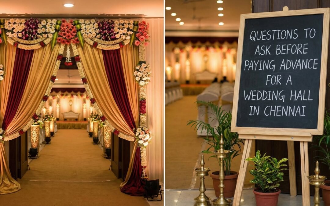 7 Questions to Ask Before Paying Advance for Wedding Hall in Chennai